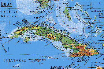 Mapa de Cuba